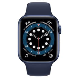 Apple Watch (Series 6) 2020 GPS + Cellular 40 mm - Aluminium Blauw - Geweven sportbandje Blauw