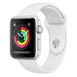 Apple Watch (Series 3) 2017 GPS 42 mm - Aluminium Zilver - Wit