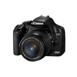 Reflex Canon EOS 500D - Zwart + Lens  18-55mm f/3.5-5.6IS