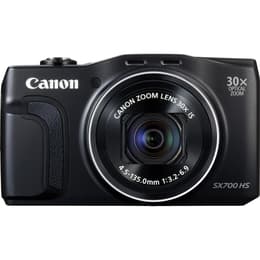 Compactcamera PowerShot SX700 HS - Zwart + Canon Zoom Lens 30X IS 25–750mm f/3.2–6.9 f/3.2–6.9