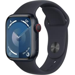 Apple Watch () 2023 GPS 41 mm - Aluminium Middernacht zwart - Sportbandje Zwart