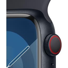 Apple Watch () 2023 GPS 41 mm - Aluminium Middernacht zwart - Sportbandje Zwart