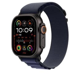 Apple Watch Ultra 2 (2024) GPS + Cellular 49 mm - Titanium Zwart - Alpine-bandje Midnight