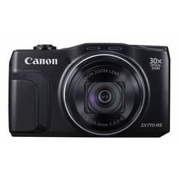 Compactcamera PowerShot SX710 HS - Zwart + Canon Zoom Lens 30X IS 25–750mm f/3.2–6.9 f/3.2–6.9