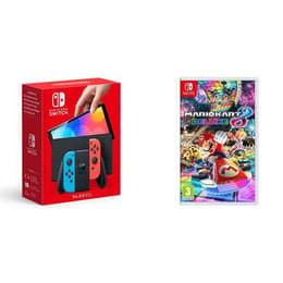 Switch OLED 64GB - Zwart - Limited edition Switch OLED Mario Kart 8 Deluxe + Mario Kart 8 Deluxe