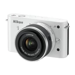 Hybrid Nikon 1 J1 - Wit + Lens Nikon 10-30mm f / 3.5-5.6 + Lens Nikon 30-110mm f / 3.8-5.6