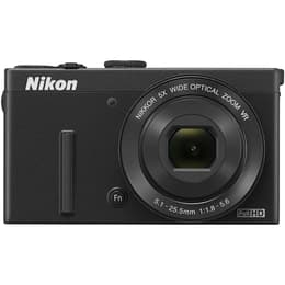 Compactcamera Coolpix P340 - Zwart + Nikon Nikkor Wide Optical Zoom VR 24-120 mm f/1.8-5.6 f/1.8-5.6