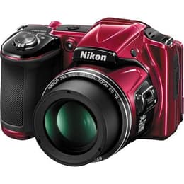 Bridge camera Coolpix L830 - Rood/Zwart + Nikon Nikkor Wide Optical Zoom ED VR 23-765 mm f/3-5.9 f/3-5.9