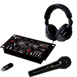 Ibiza Sound Kit Table de Mixage DJ21 USB Bluetooth + Casque SONO DJ + Micro Audio accessoires