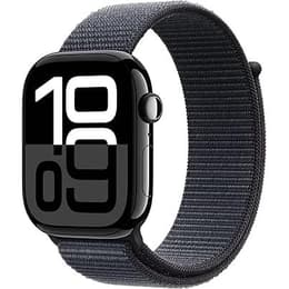 Apple Watch Series 10 (2024) GPS 42 mm - Aluminium Gitzwart - Trail-bandje Zwart