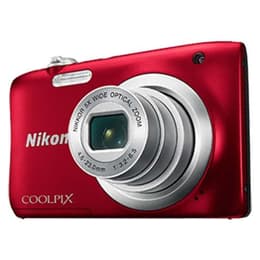Compactcamera Coolpix S5100 - Rood + Nikon Nikon Nikkor 5x Wide Optical Zoom VR 5.0-25.0mm f/2.7-6.6 f/2.7-6.6