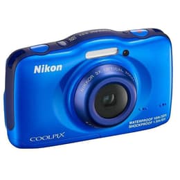 Compactcamera CoolPix S32 - Blauw + Nikon Nikkor f/3,3-5,9 30-90mm f/3.3-5.9