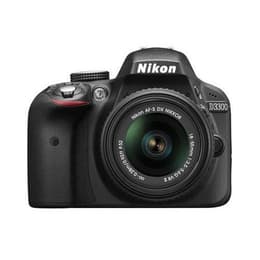Reflex Nikon D3300 - Zwart + Lens  18-55mm f/3.5-5.6GVRII