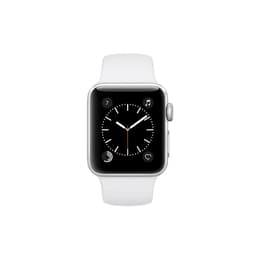 Apple Watch (Series 2) 2016 GPS 38 mm - Aluminium Zilver - Sport armband Wit