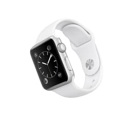 Apple Watch (Series 2) 2016 GPS 38 mm - Aluminium Zilver - Sport armband Wit