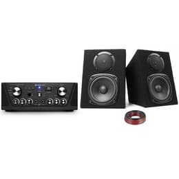 Gefroy Amplificateur Skytronic karaoké noir USB/SD/FM 160W + Enceintes Fenton DJ compactes 2x100W Speaker - Zwart