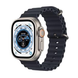 Apple Watch (Ultra) 2022 GPS + Cellular 49 mm - Titanium Zwart - Ocean-bandje Zwart