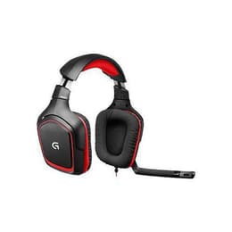 G230 geluidsdemper gaming Hoofdtelefoon - bedraad microfoon Zwart/Rood