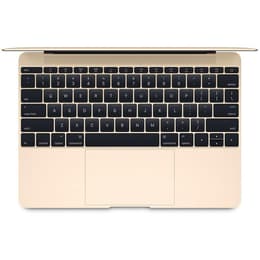 MacBook 12" Retina (2017) - Core m3 1.2 GHz SSD 256 - 8GB - QWERTY - Engels