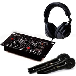 Ibiza Sound Kit Table de Mixage DJ21 USB Bluetooth + Casque SONO DJ + 2 Micros Audio accessoires