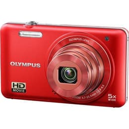 Compactcamera Olympus D-745 - Rood + Lens Olympus 5X Wide Optical Zoom