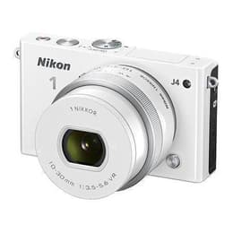 1 J4 - Wit + Nikon 1 Nikkor 10-30mm f/3.5-5.6 VR f/3.5-5.6VR