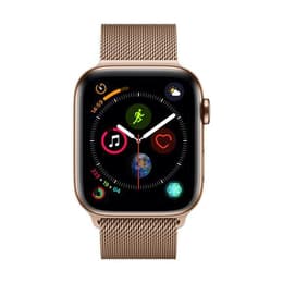 Apple Watch (Series 4) 40 mm - Roestvrij staal Goud - Milanees Goud