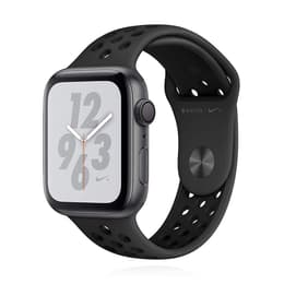 Apple Watch (Series 4) 2018 GPS 44 mm - Aluminium Zilver - Nike sport armband