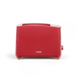 Broodrooster Livoo - Grille-pain 2 fentes DOD162RC sleuven - Rood