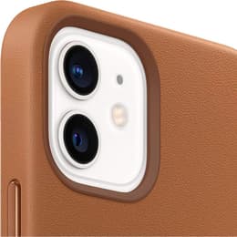 Apple Leren hoesje iPhone 12 Pro Max Leren hoesje - Leer Bruin