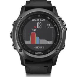 Horloges Garmin Cardio GPS Fēnix 3 Sapphire - Grijs/Zwart