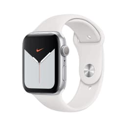 Apple Watch (Series 5) 2019 GPS 40 mm - Aluminium Zilver - Sportbandje Wit