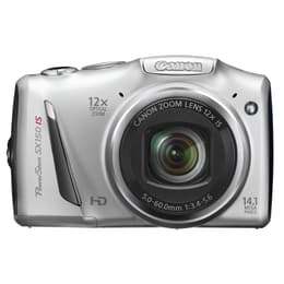 Compactcamera PowerShot SX150 IS - Grijs + Canon Zoom Lens 12X IS 28–336mm f/3.4–5.6 f/3.4–5.6