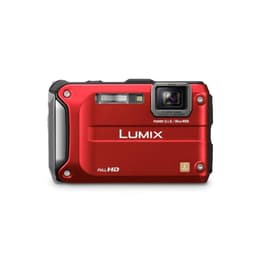Compactcamera Lumix DMC-FT3 - Rood + Panasonic Leica DC Vario Elmar 28-128mm f/3.3–5.9 f/3.3–5.9