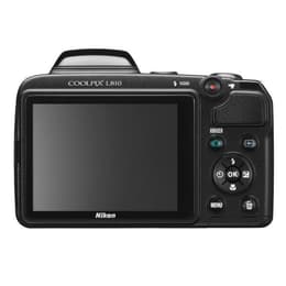 Compactcamera Coolpix L810 - Zwart + Nikon Nikkor 26X Wide Optical Zoom ED VR 22.5-585mm f/3.1-5.9 f/3.1-5.9