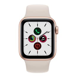Apple Watch Series SE 1 (2020) GPS + Cellular 40 mm - Aluminium Goud - Sportbandje Sterrenlicht