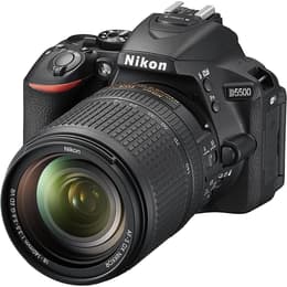 Spiegelreflexcamera - Nikon D5500 Zwart + Lens Nikon Nikkor AF-P Nikkor 18-55mm DX VR