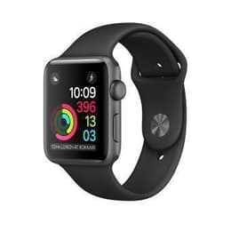 Apple Watch (Series 1) 2016 GPS 42 mm - Aluminium Spacegrijs - Sport armband Zwart