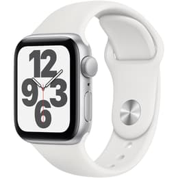 Apple Watch (Series SE) 2020 GPS + Cellular 40 mm - Aluminium Zilver - Sportbandje Wit