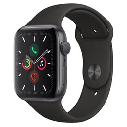 Apple Watch (Series 5) 2019 GPS + Cellular 40 mm - Aluminium Spacegrijs - Sportbandje Zwart