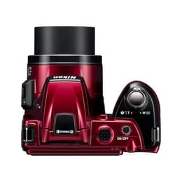 Compactcamera Coolpix L120 - Rood + Nikon Nikkor Wide Optical Zoom VR 25-525 mm f/3.1-5.8 f/3.1-5.8