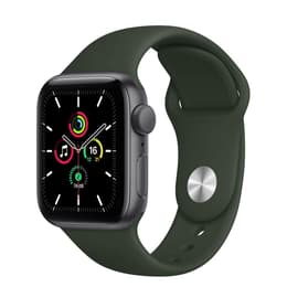 Apple Watch (Series 5) 2019 GPS 44 mm - Aluminium Spacegrijs - Sport armband Groente