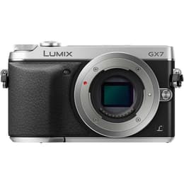 Hybride camera Lumix DMC-GX7 - Zilver + Panasonic Panasonic 14-42mm f/3,5-5,6 II G Vario ASPH OIS + Panasonic 45-150mm f/4-5,6 G Vario + Panasonic Lumix G 20mm f/1.7 II ASPH f/3.5-5.6 + f/4-5.6 + f1.7