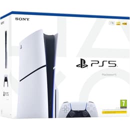 PlayStation 5 1000GB - Wit Sony PS5 Disc Edition 1TB Console 4K Gaming Ultra HD Blu-Ray Wi-Fi + No