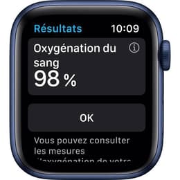 Apple Watch Series 6 (2020) GPS + Cellular 44 mm - Aluminium Blauw