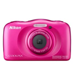 Compact - Nikon Coolpix S33 - Roze + Nikon Nikkor 3x Wide Optical Zoom 30-90mm f/3.3-5.9
