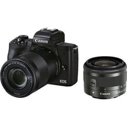 EOS M50 Mark II - Zwart + Canon EF-M 15-45mm f/3.5-6.3 IS STM + EF-M 55-200mm f/4.5-6.3 IS STM f/3.5-6.3 + f/4.5-6.3