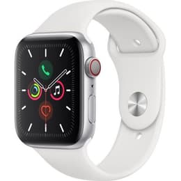 Apple Watch (Series 5) 2019 GPS 40 mm - Aluminium Zilver - Sportbandje Wit
