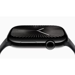 Apple Watch Series 10 (2024) GPS 42 mm - Aluminium Gitzwart - Sportbandje van Nike Zwart