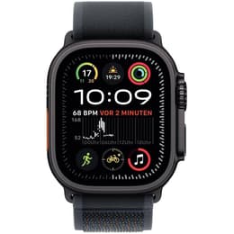 Apple Watch Ultra 2 (2024) GPS + Cellular 49 mm - Titanium Zwart - Trail-bandje Zwart